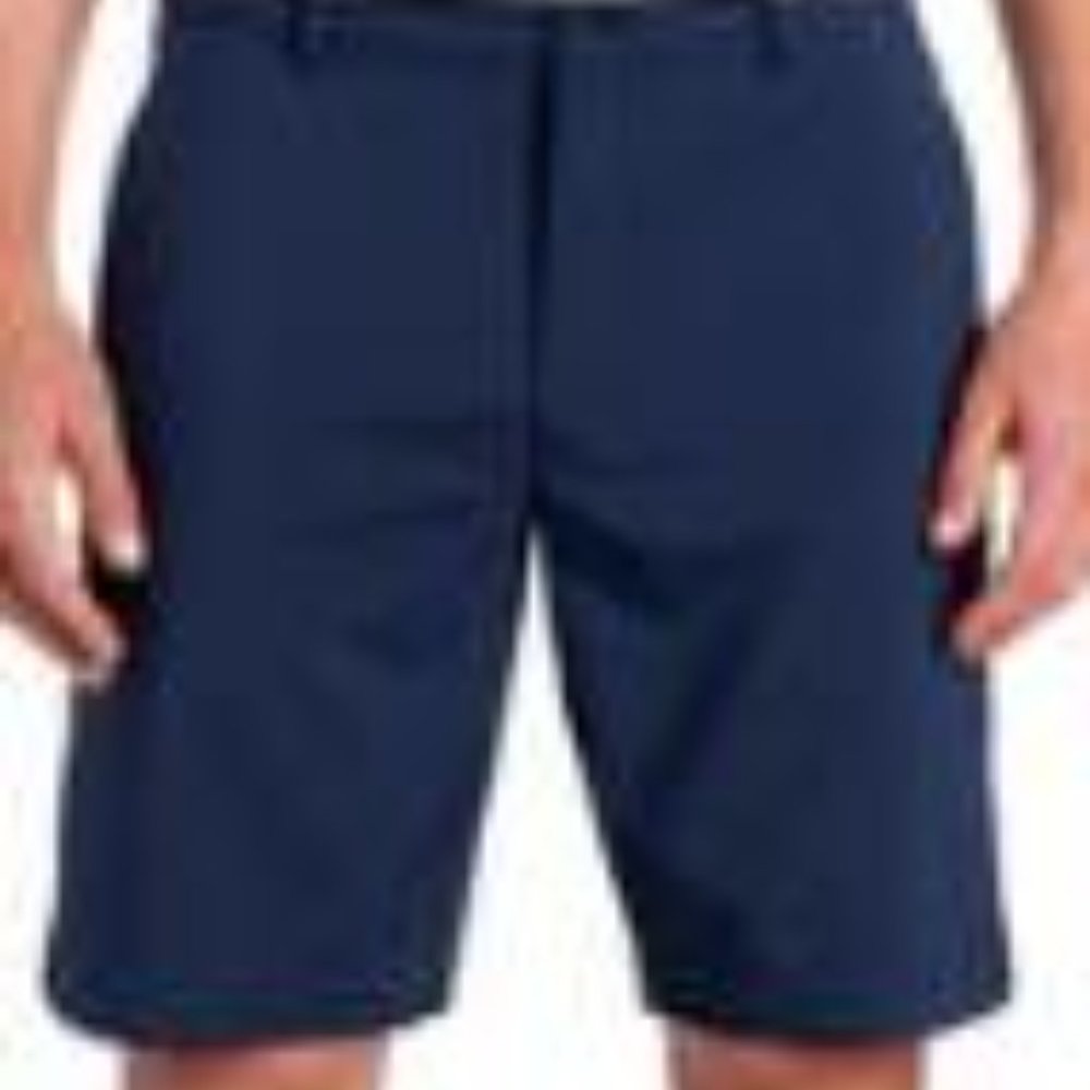 Greg Norman Navy Flat Front Shorts Size 36
